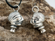 CELTIC HEAD, SILVER, PENDANT - PENDANTS