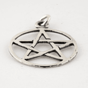 PENTACLE, STERLING SILVER PENDANT - MYSTICA SILVER COLLECTION - PENDANTS
