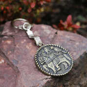 MEDIEVAL FALCONER MORAVIA MAGNA ZINC KEYCHAIN - KEYCHAINS