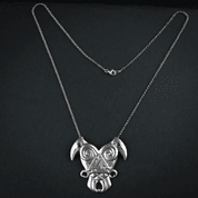 COEUR DU NORD, HUGIN ET MUNIN, COLLIER VIKING EN ARGENT - COLLIERS