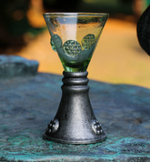 RASPBERRIES, GOBLET, HISTORICAL GLASS, TIN - TIN GOBLETS