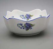 SALAD BOWL, FORGET-ME-NOT, CZECH PORCELAIN - ACCESSOIRES DE CUISINE