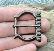 GOTHIC BUCKLE FOR BELTS, BRASS COLOR - BELT ACCESSORIES