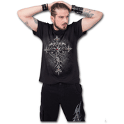 CUSTODIAN - T-SHIRT BLACK - T-SHIRTS POUR HOMMES, SPIRAL DIRECT