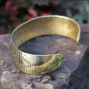 SKULA BRASS BRACELET - VIKING, SLAVIC, CELTIC BRACELETS - BRONZE AND BRASS