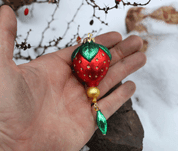 STRAWBERRY YULE DECORATION FROM BOHEMIA - VÁNOČNÍ OZDOBY