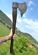 SINGLE HANDED AXE WITH CROSS - AXT, SCHLAGWAFFEN