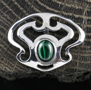 PARIS, MALACHITE, SILVER PENDANT - PENDANTS WITH GEMSTONES, SILVER