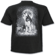 WHITE WOLF - T-SHIRT BLACK - T-SHIRTS POUR HOMMES, SPIRAL DIRECT