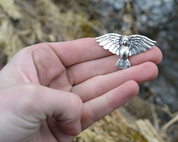 ATHENE NOCTUA - HIBOU, PENDENTIF EN ARGENT - GRAND - PENDENTIFS