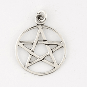 PENTAGRAM, SILBER-ANHÄNGER, AG 925, KLEIN - ANHÄNGER - SCHMUCK, SILBER