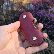 CHAMPIGNONS - PORTE CLÉS EN CUIR POUR CUEILLEURS DE CHAMPIGNONS AVEC VIS, COGNAC - PRODUITS EN CUIR, ET MATÉRIEL DE CALIGRAPHIE