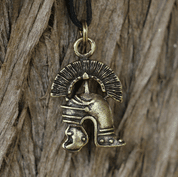 CENTURION, ROMAN HELMET, ZINK PENDANT, ANTIQUE BRASS - ALL PENDANTS, OUR PRODUCTION