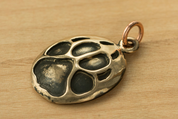 WOLF TRACK, PENDANT, BRONZE - BRONZE HISTORICAL JEWELS