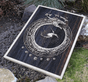 OUROBOROS WALL DECORATION 30X40 WOOD - HOLZFIGUREN