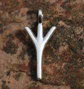 ALGIZ, SILVER PENDANT - PENDANTS