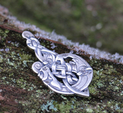 MAC TÍRE, CELTIC WOLF, SILVER PENDANT - PENDANTS