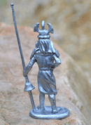 TOURNAMENT KNIGHT, HISTORICAL TIN STATUE - PEWTER FIGURES