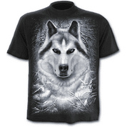 WHITE WOLF - T-SHIRT BLACK - T-SHIRTS POUR HOMMES, SPIRAL DIRECT