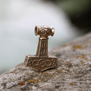 MJÖLNIR - THORHAMMER AUS ODESHOG, BRONZE - ANHÄNGER, HALSKETTEN