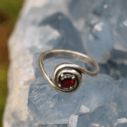 BAGUE ROMA EN ARGENTAVEC PIERRE - ANNEAUX