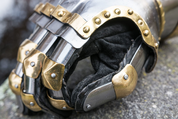 HOURGLASS GAUNTLETS WITH BRASS - ARMOR PARTS