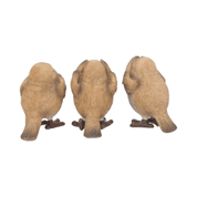 THREE WISE ROBIN FIGURINES 8CM - FIGURES, LAMPS, CUPS