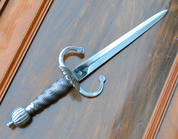 SHELL HILT DAGGER, EXACT COPY OF 17TH CENT. DAGGER, REPLICA - DOLCHE FÜER SCHAUKAMPF