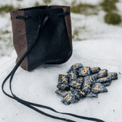 ELDER FUTHARK RUNE SET - SNOWFLAKE OBSIDIAN - RUNES