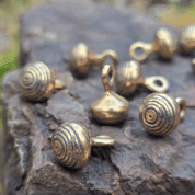 BOUTON, RÉPLIQUE MÉDIÉVALE DES XVIE ET XVIIE SIÈCLES, BRONZE - ACCESSOIRES DE COSTUME