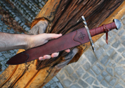 FREDRIK, MEDIEVAL TEMPLAR DAGGER WITH SEATH - COSTUME AND COLLECTORS’ DAGGERS