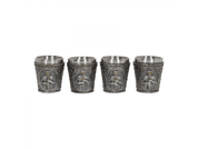 ARMOURED SHOT GLASS, SET OF 4 - MUGS, GOBLETS, SCARVES