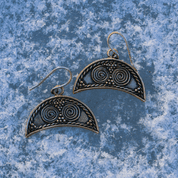 LUNULA OHRRINGE GREAT MORAVIA BRONZE - BOUCLES D'OREILLES - BRONZE