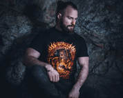 SVAROG HEAVENLY BLACKSMITH, SLAVIC GOD OF FIRE MEN'S T-SHIRT COLORED - PAGAN T-SHIRTS NAAV FASHION