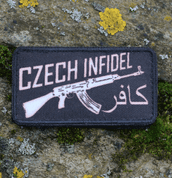 CZECH INFIDEL VZ58, VELCRO PATCH - MILITARY PATCHES