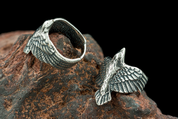 CORVUS, RAVEN, SILVER RING - RINGS