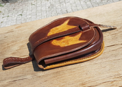 HUGINN UND MUNINN FRÜHMITTELALTERLICHE LEDERTASCHE - TASCHEN