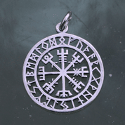 VEGVISIR, ISLÄNDISCHE RUNE ANHÄNGER AUS SILBER - ANHÄNGER - SCHMUCK, SILBER