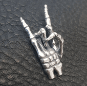 DEVIL HORNS, SILVER PENDANT FOR ROCKERS - PENDANTS