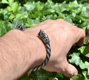 LOUP VIKING, BRACELET DE BURG, SUÈDE, ÉTAIN - INSPIRATION NORDIQUE ET VIKING