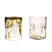 WHISKEY GLASS, GREEN FOREST GLASS, 1 PC - HISTORICAL GLASS