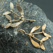 DRUID MISTLETOE, PENDANT, BRONZE - BRONZE HISTORICAL JEWELS