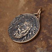 ZEUS, DIEU GREC, PENDENTIF EN BRONZE - PENDENTIFS, COLLIERS