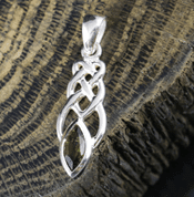 ASTEROPE, PENDANT, FACETED MOLDAVITE, SILVER - MOLDAVITES, CZECH