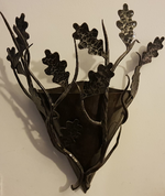 WALL LIGHT - OAK LEAVES - FORGED IRON HOME ACCESSORIES