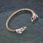 DREKI, VIKING BRASS BRACELET BRAIDED - VIKING, SLAVIC, CELTIC BRACELETS - BRONZE AND BRASS