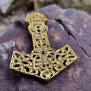 MJÖLNIR THOR'S HAMMER PENDANT - GOLD PLATED - BIJOUX DORÉS