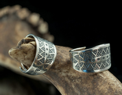 VIKING RING, STERLING SILVER, REPLICA - RINGS