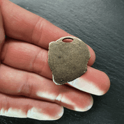 ÆGISHJÁLMUR, MAGISCHES AMULETT, ISLAND, ZINK ALTMESSING - WIKINGERAMULETTE