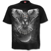 WINGS OF WISDOM - FRONT PRINT T-SHIRT BLACK - MEN'S T-SHIRTS, SPIRAL DIRECT